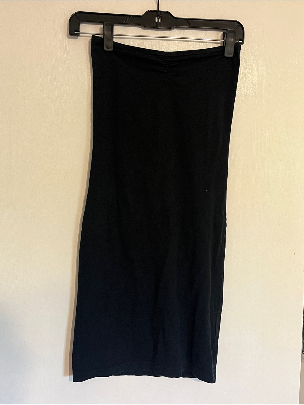 American Apparel Black Strapless Mini Tube Dress